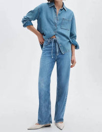 Rag & Bone - Phoebe Drawstring Wide Jeans