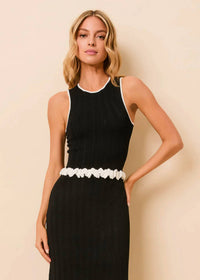 Solid & Striped - Diana Wavy Rib Sleeveless Top