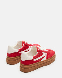 STEVE MADDEN Women's Dodge Sneakers in red - women's sneaker - alternate view