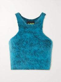 Agr - Women's Cropped Brushed Stretch-knit Top