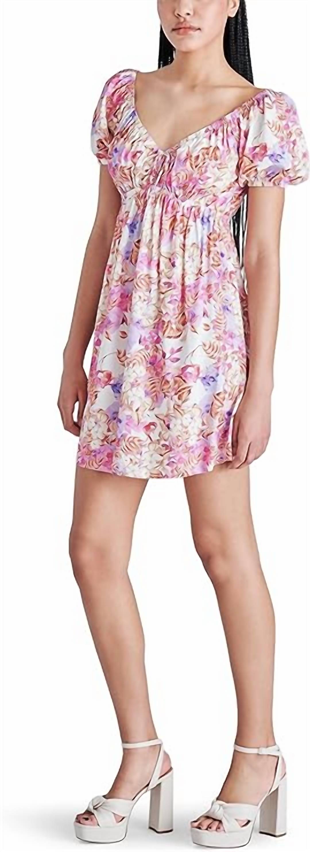 STEVE MADDEN Tamara Dress in dark blush floral - women's dress - alternate view