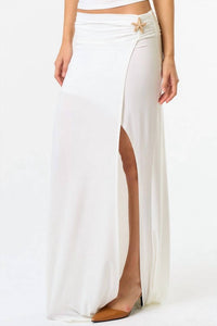 Blue Blush Married In Mykonos Maxi Skirt Set in mykonos maxi skirt set in white - women's skirt - view 5