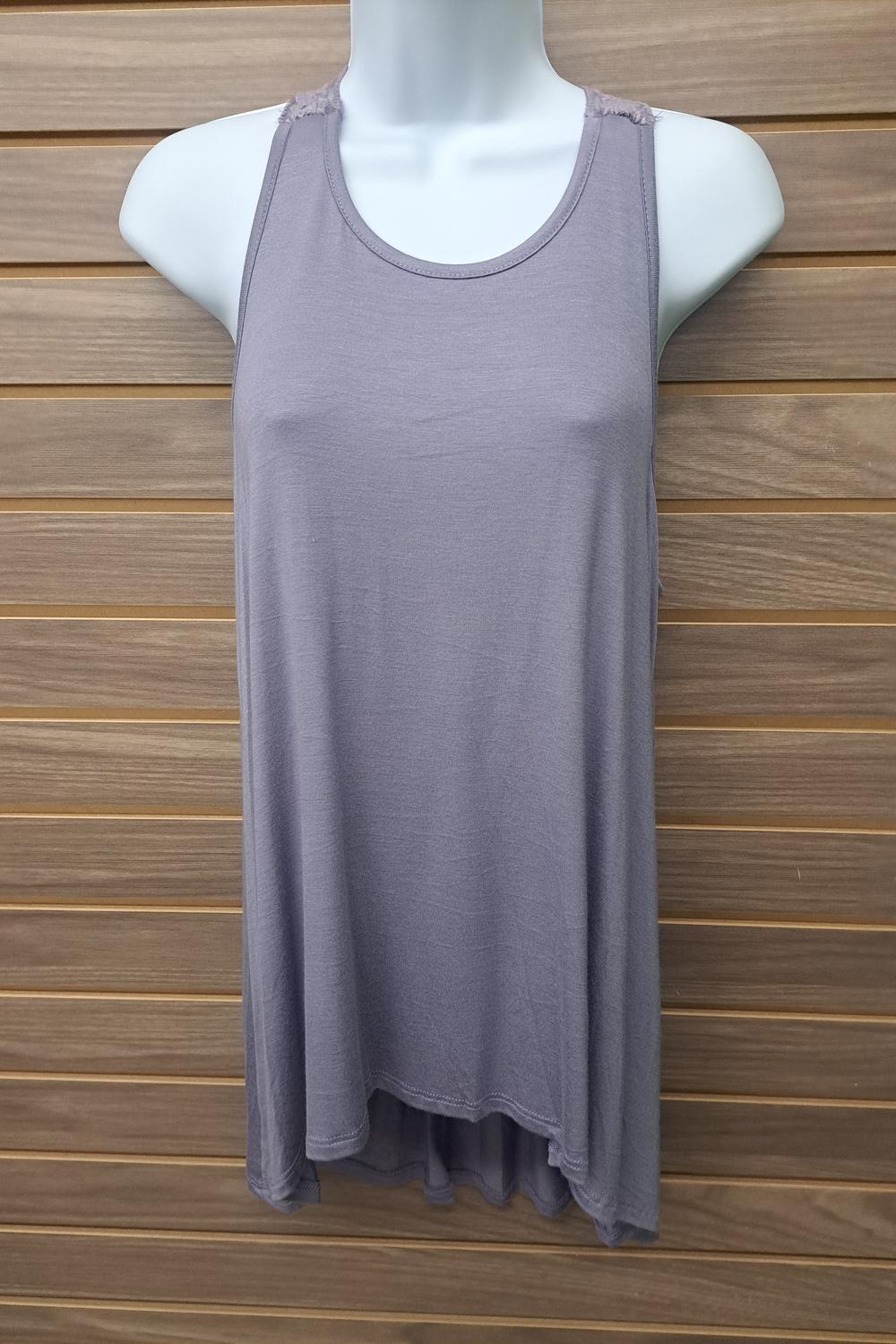 Ginger G - Women's Lavender/lace Tank Top
