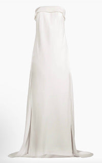 SACHIN & BABI Lourdes Strapless Beaded Bow Gown in ivory - women's dress - view 5