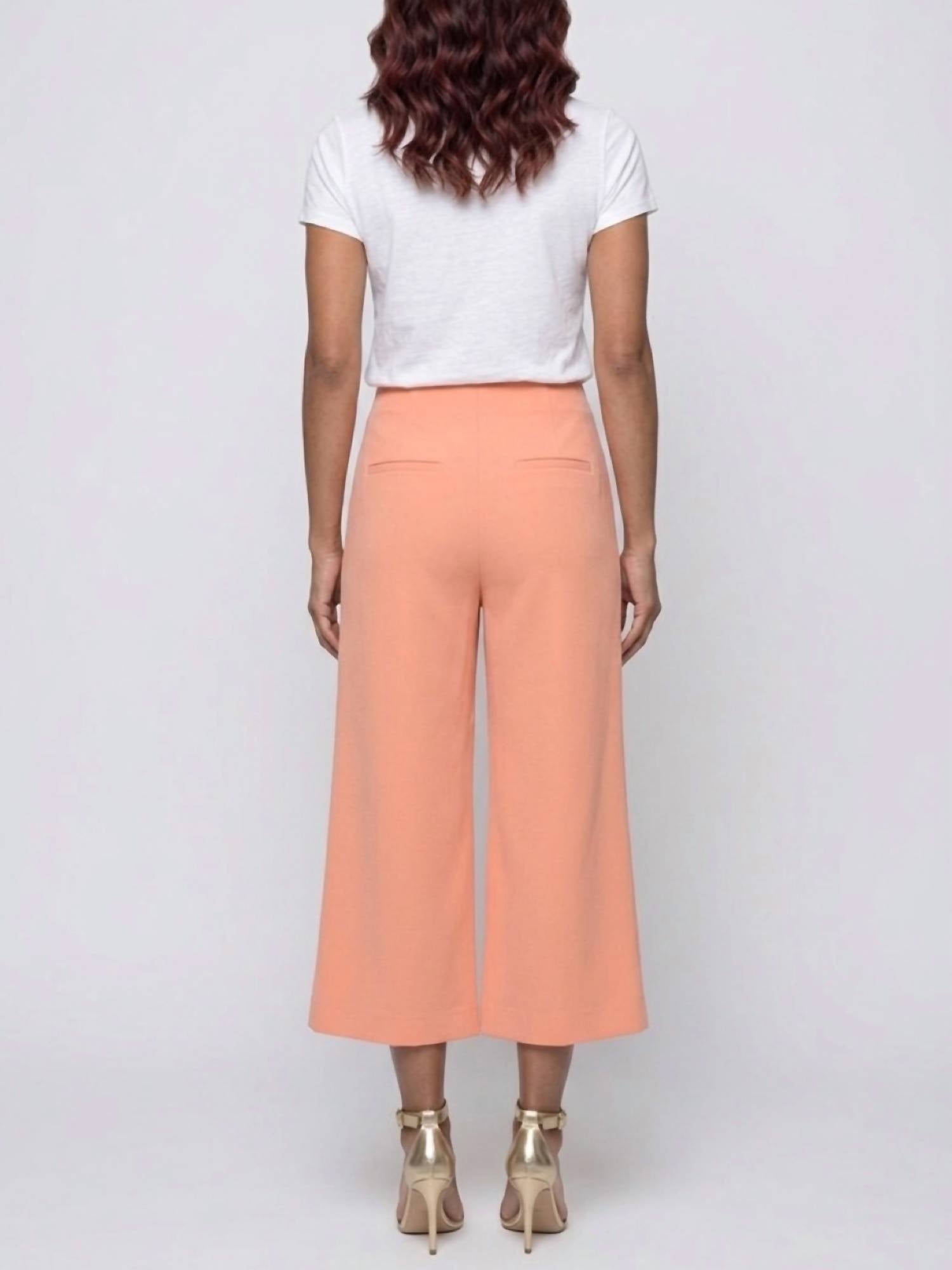 Alice + Olivia - Dylan High Waisted Wide Leg Cropped Pants