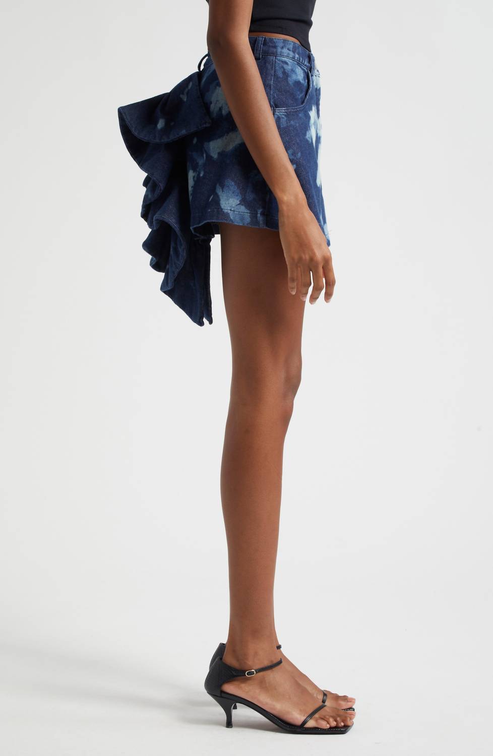 Orire - Bubi Denim Ruffle Mini Skirt