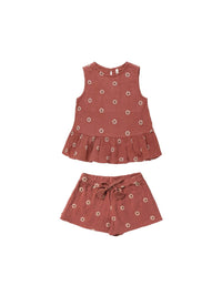 Rylee + Cru - Carrie Embroidered Daisy Set