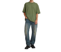G-Star Woven Mix Boxy T-shirt in green - men's t-shirt - alternate view