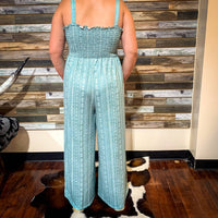 Rock & Roll Denim - Women's Smocked Jumpsuit