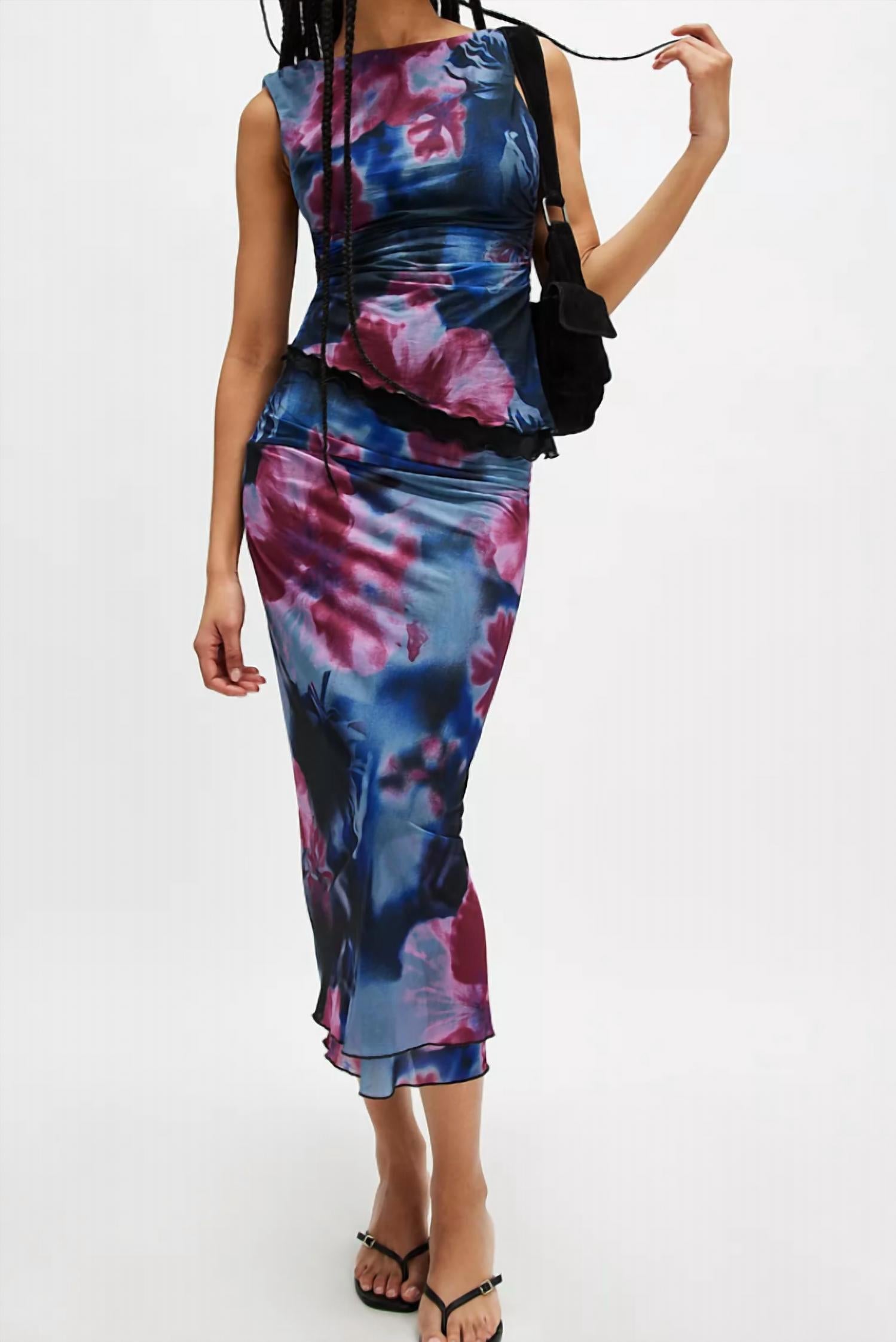 Free People - Sunset Mesh Midi Skirt