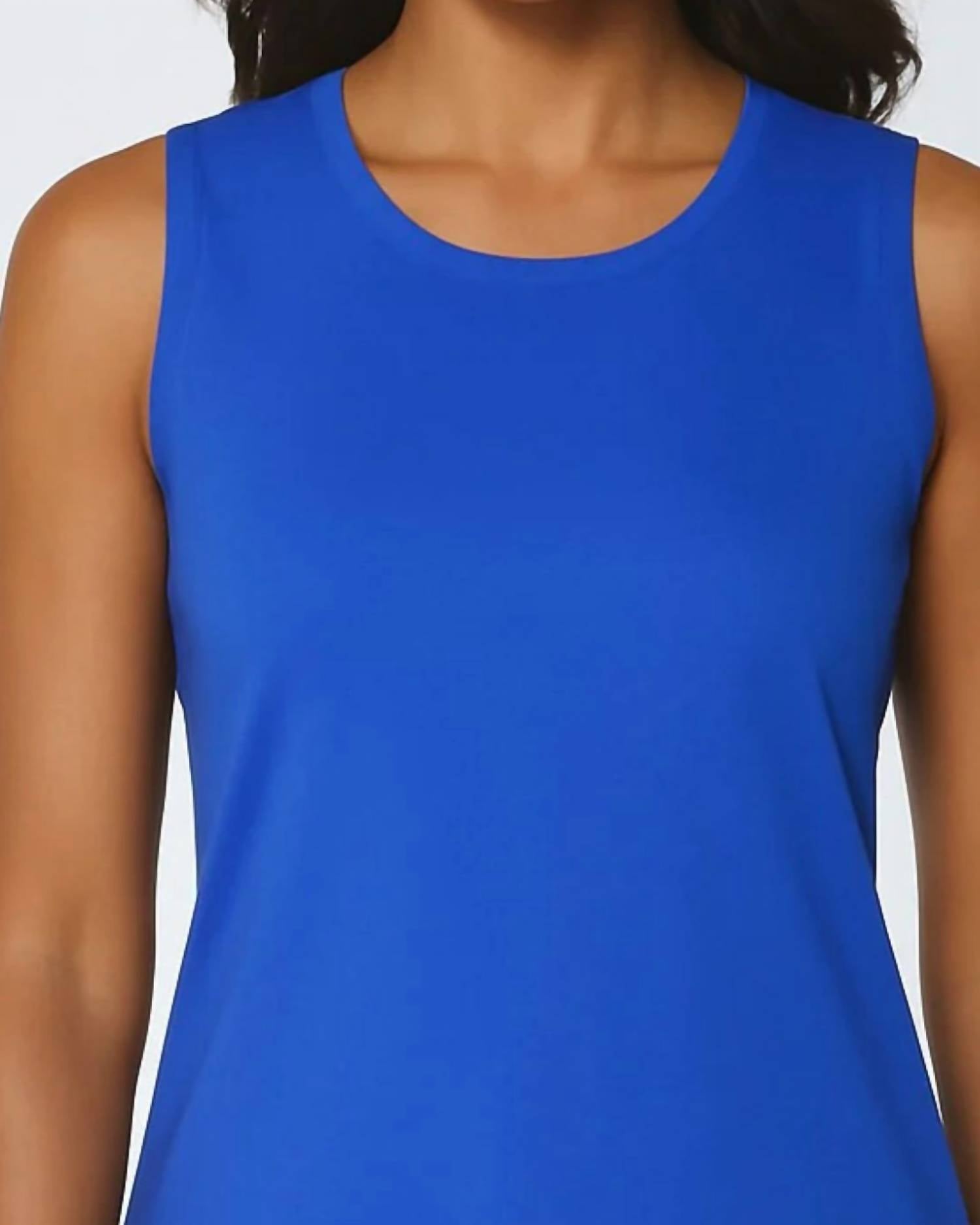 J'Envie/Eli Solace Shell Top in marine - women's tank top - detail view
