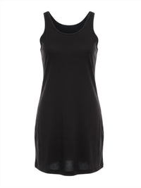TOTEME Women's Curved Jersey Tank Top in black - women's tank top