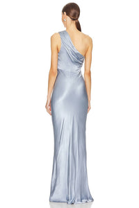 Shona Joy - La Lune Gathered One-shoulder Maxi Dress