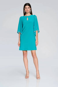 Joseph Ribkoff - Silky Knit Chiffon Mini Dress