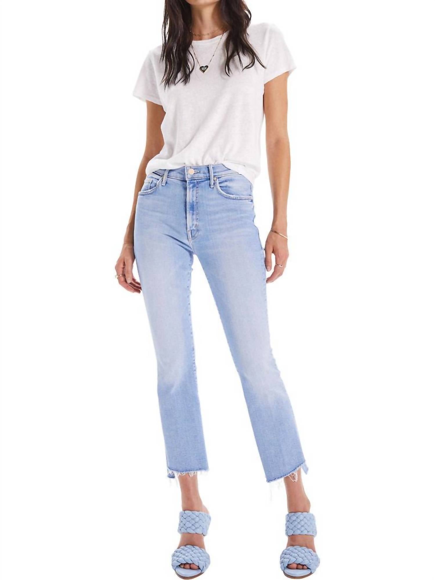 Mother - Insider Crop Step Fray Jean