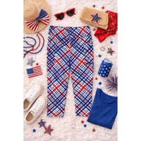 Julia Rose - Women's Betsy Patriotic Capri Leggings