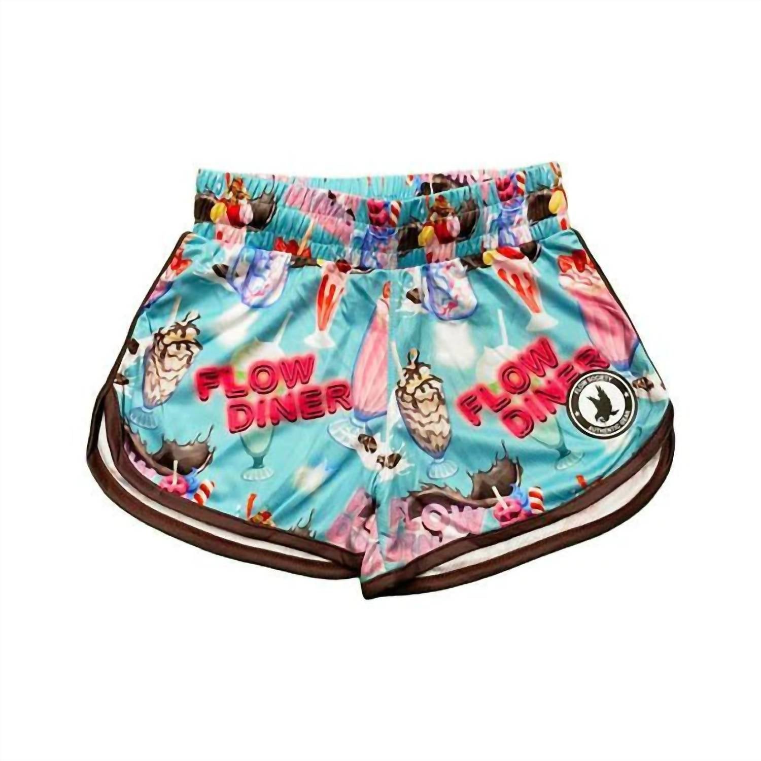 Flow Society Girls' Milkshake Lacrosse Shorts in blue - kids' shorts