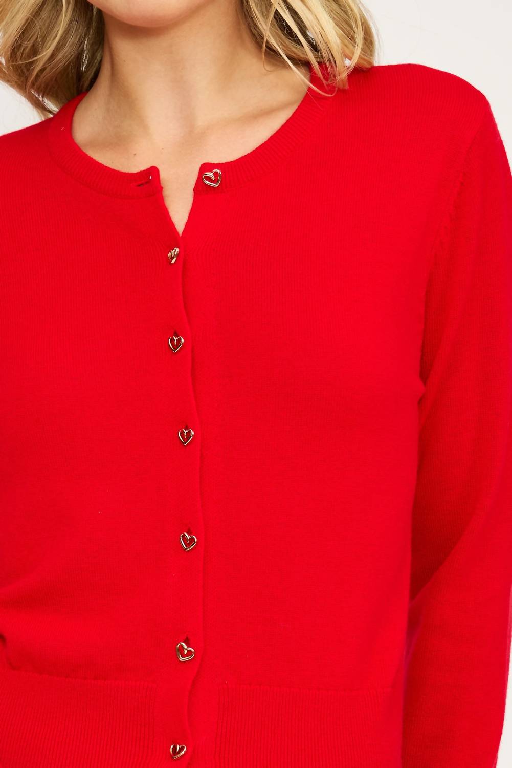 Lucy Paris - Celeste Heart Button Cardigan
