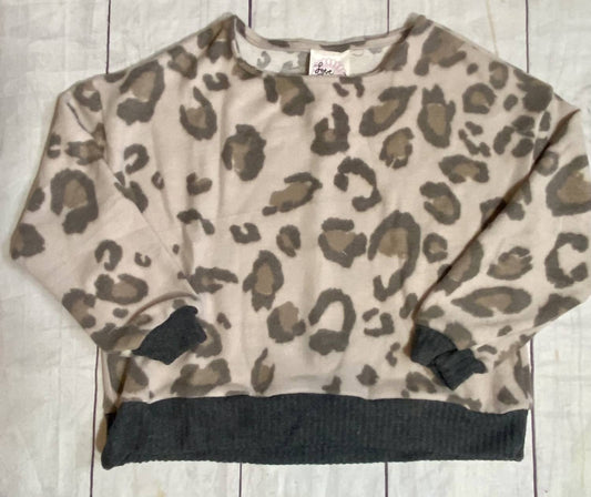 Brushed Leopard Top