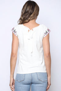 Collective Rack - Embroidered Cap Sleeve Tie Back