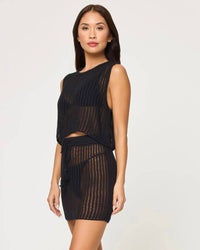 L*Space - Sander Crochet Knit Mini Skirt