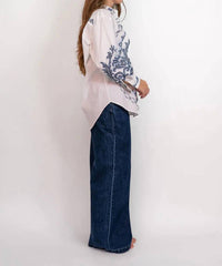 ALEMAIS Hazel Relaxed Shirt in white - women's shirt - view 4