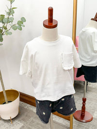 Hayden La - Ruffle Pocket T Shirt