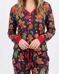 Shirley Stone - Gingerbread Pajama 2 Piece Set