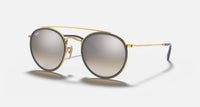 Ray Ban - Round Double Bridge Non Polarized Sunglasses Rb3647n 001/9u