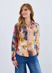 Fdj - Melanie Long-sleeve Split Neck Shirt