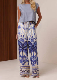 Shore - Beaded Beach Wide Leg Pants