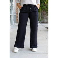 Julia Rose - Jenna Comfy Wide Leg Fleece Pants