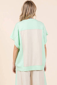 Mittoshop - Mint Short Sleeve Crew Neck Top