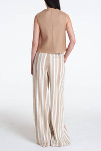 TWP Cropped Muscle Tank Top in natural 1 - women's shirt - alternate view