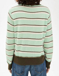 White + Warren - Cashmere Mixed Stripe Crew Sweater