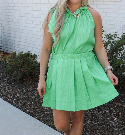 Adrienne - Vacay Countdown Zara Pleated Skirt