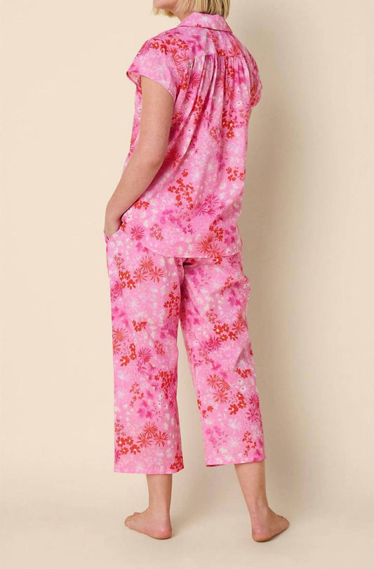 The Cat'S Pajamas - Aurora Flora Voile Capri Pajama Set