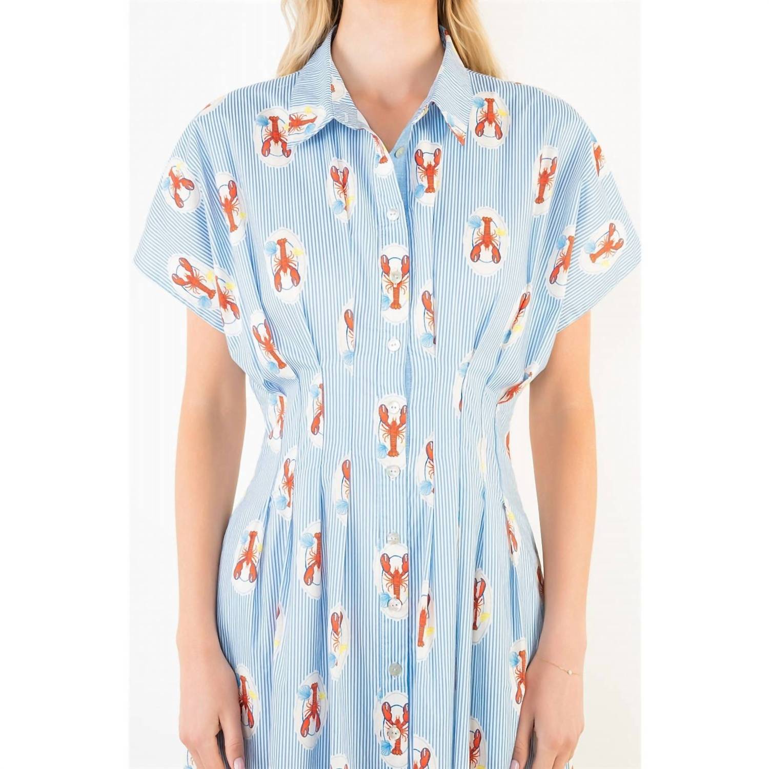 Thml - Lobster Stripe Midi Dress