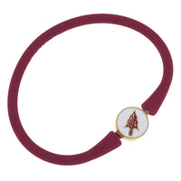 Canvas Style - Women's Florida State Seminoles Enamel Silicone Bali Bracelet