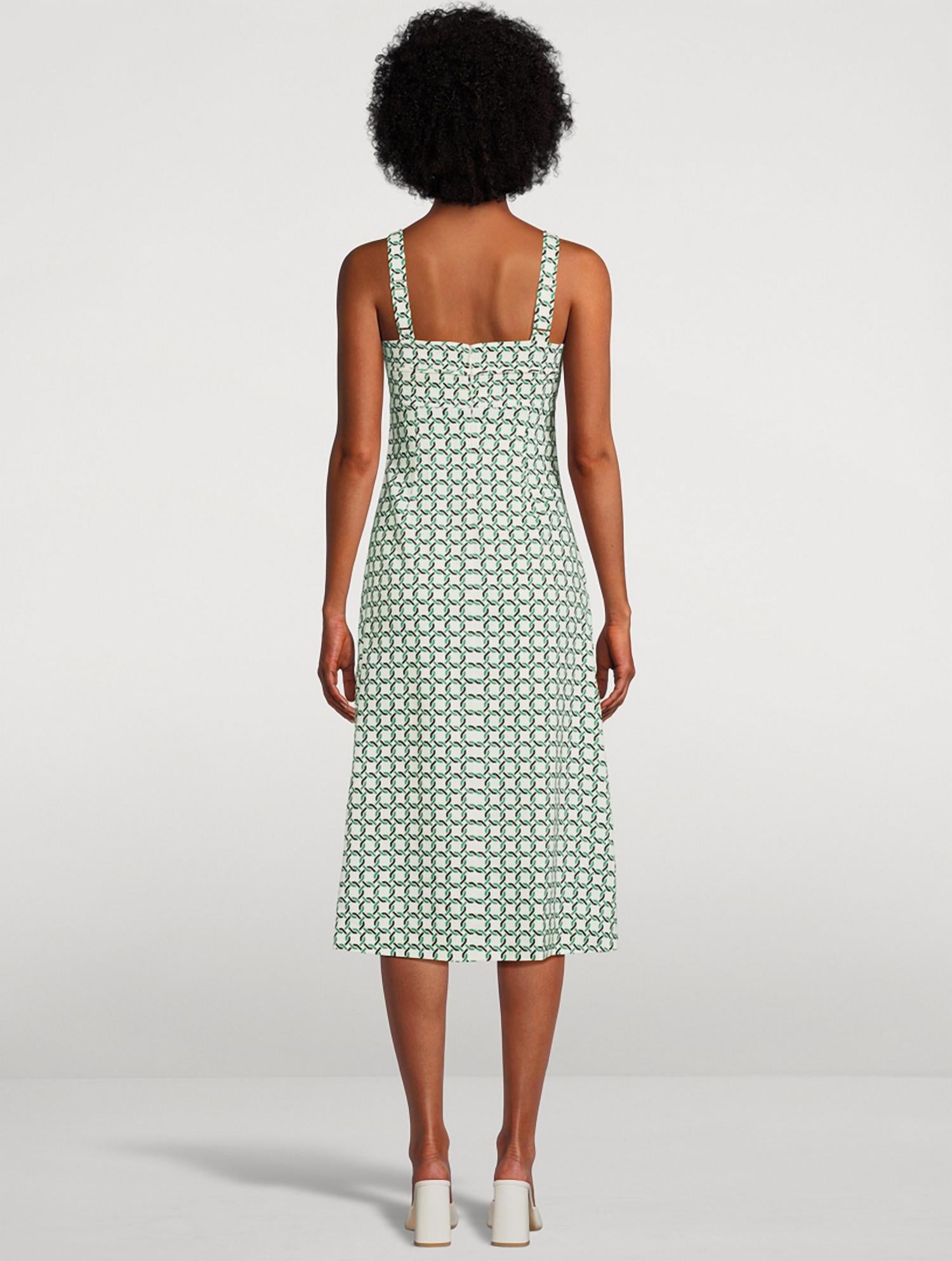 Veronica Beard COLLEEN DRESS in dove multi - women's dress - alternate view