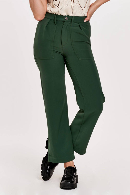 Another Love - Cordova High Rise Straight Leg Cropped Pant