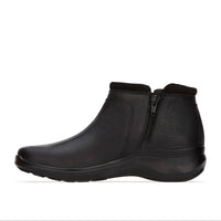 Andrea Women's Leather Ankle Boots in black - women's shoe
