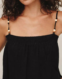Bella Dahl - Smocked Beaded Strap Tank Top