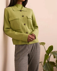 Tribal - Dulcie Double Knit Collared Sweater