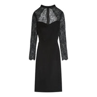 alice + olivia Helga Lace Cutout Dress in black - women's dress - view 4