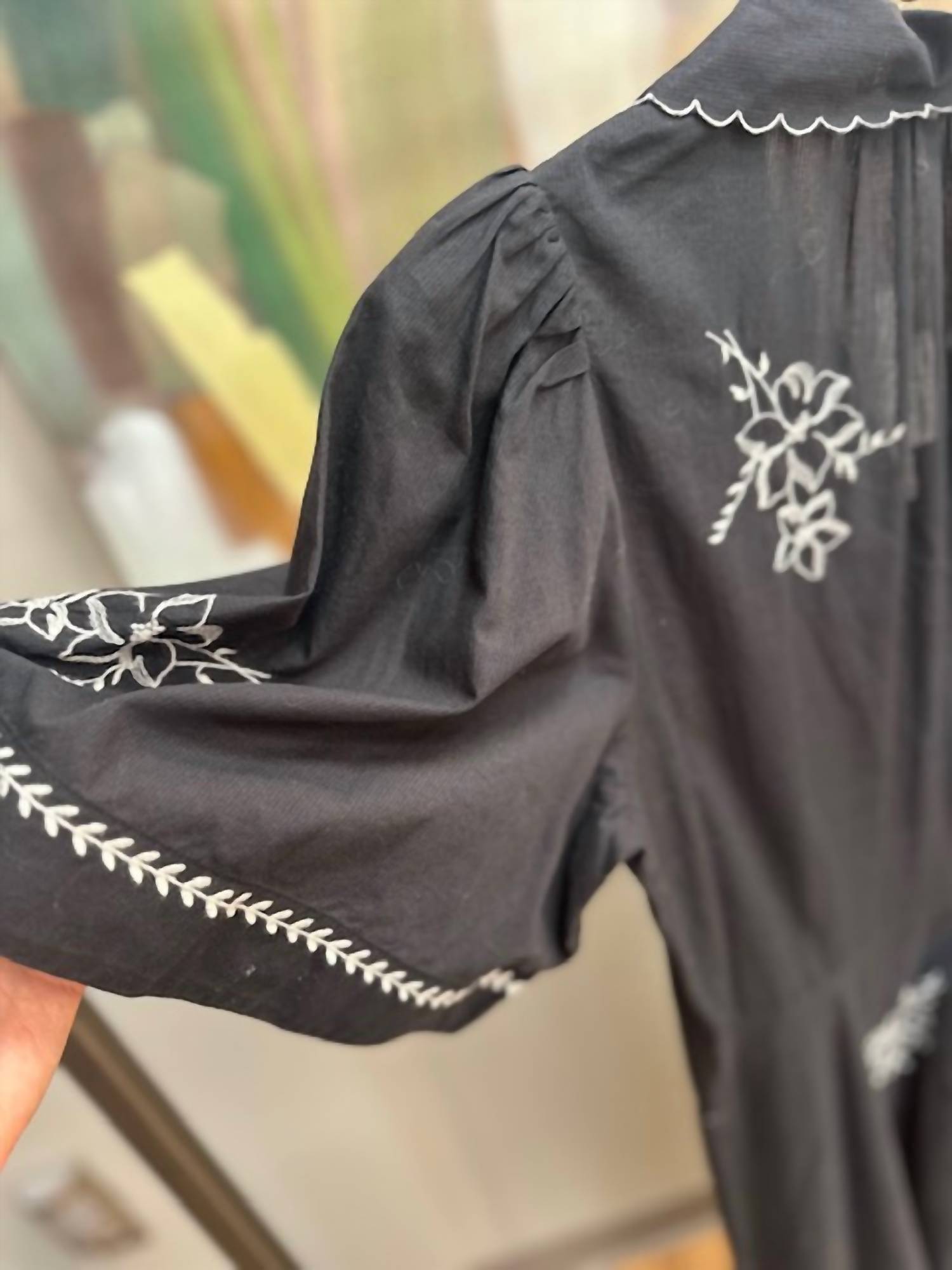 The Great. - Women's Bridge Dress With Handkerchief Embroidery