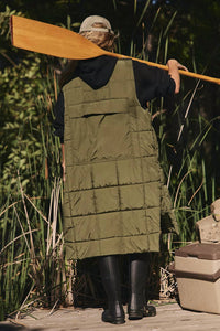 Free People On The Move Packable Puffer Vest in seagrass - women's jacket - alternate view