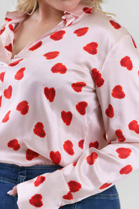 Catherine Gee - Daria French Cuff Silk Blouse - Plus