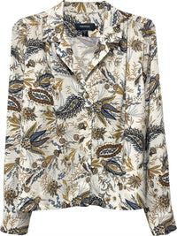 Karen Kane - Paula Paisley Long Sleeve Button Down Shirt