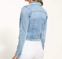 Fdj - Crochet Stitch Denim Jacket
